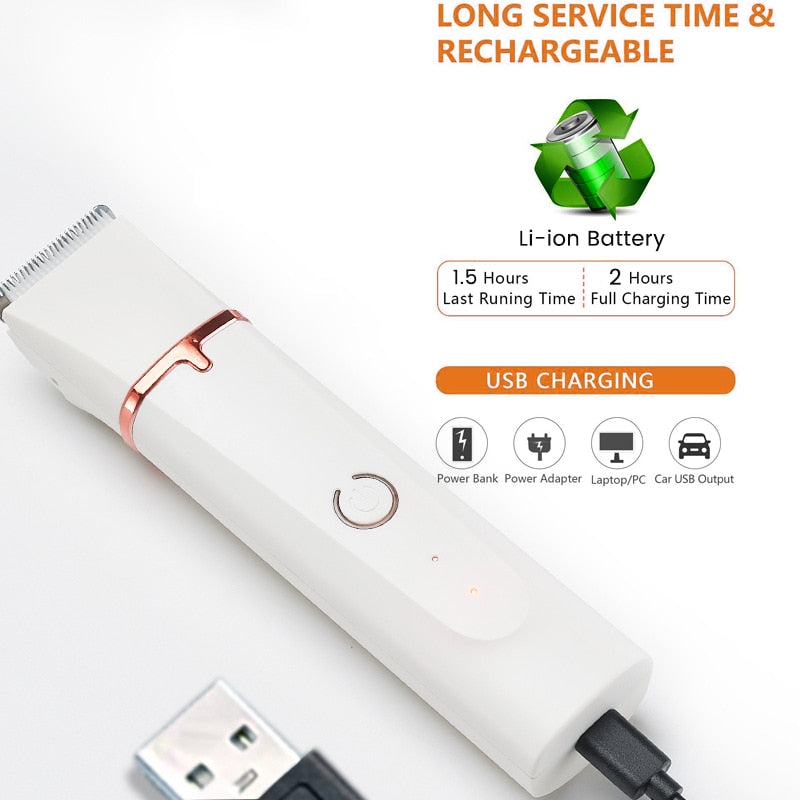 4-in-1 Pet Grooming Kit: Electric Hair Trimmer