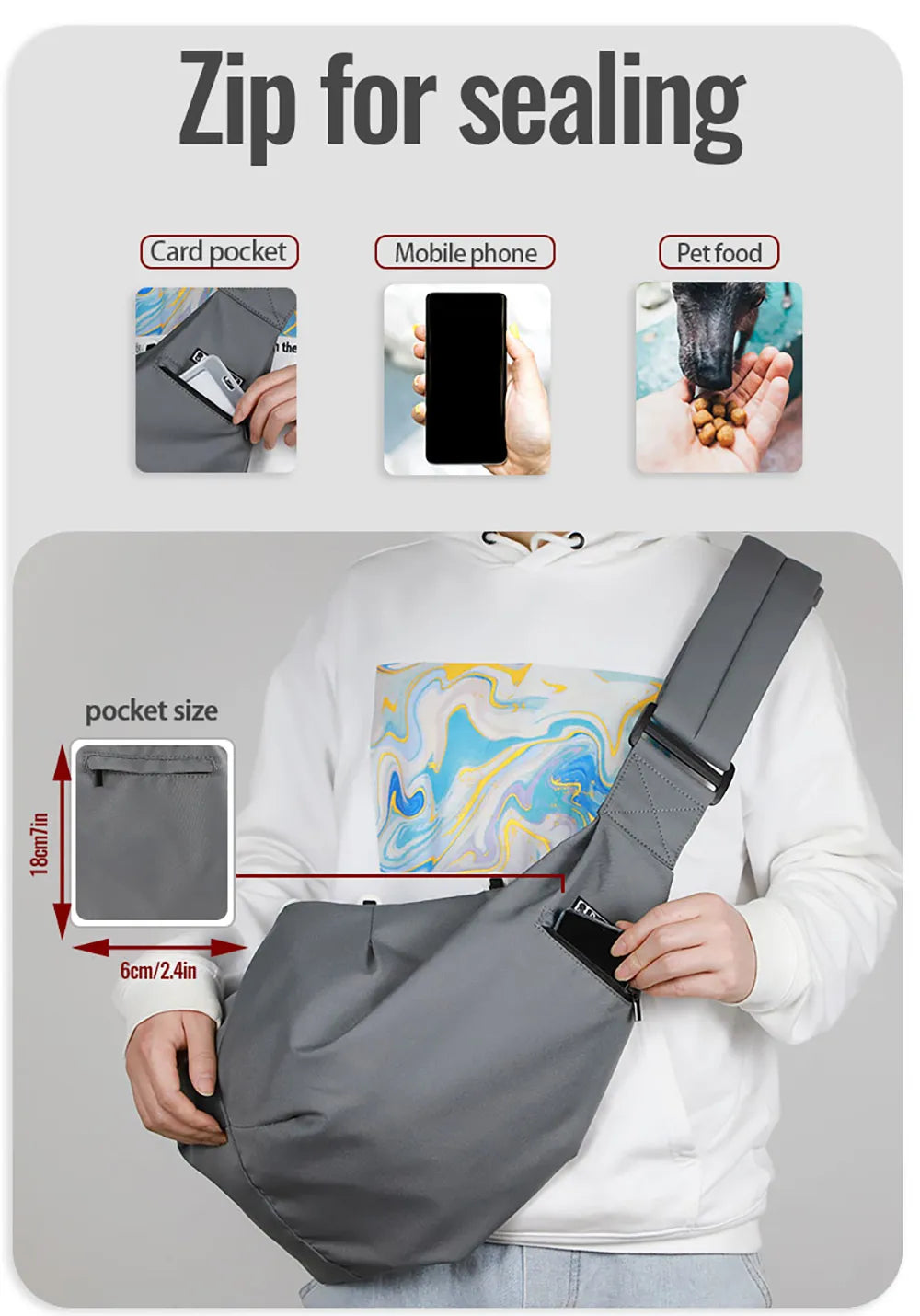 PetSling All-Season Shoulder Carrier