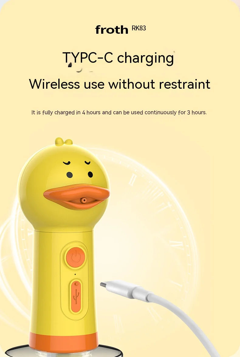 Yellow Duck - Electric Foam Gun