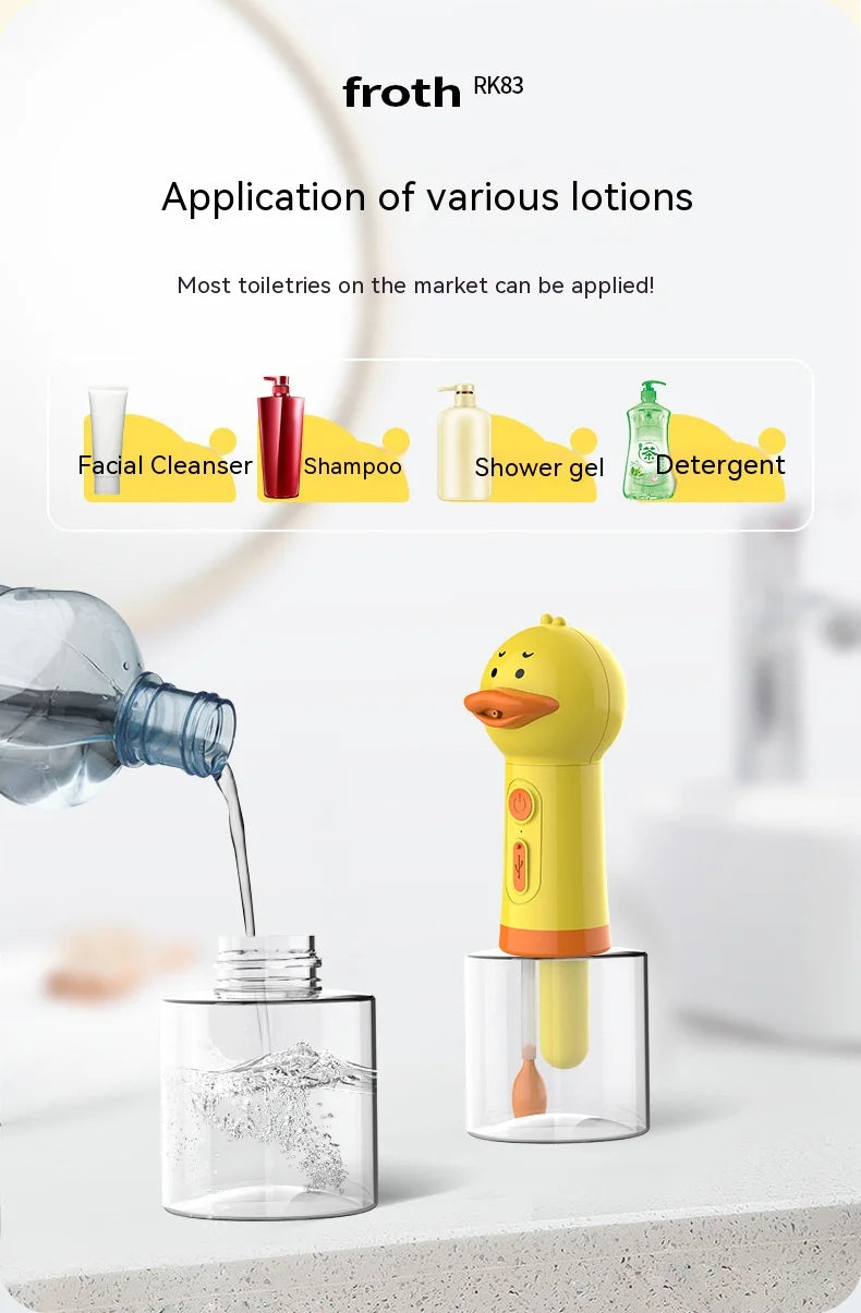 Yellow Duck - Electric Foam Gun