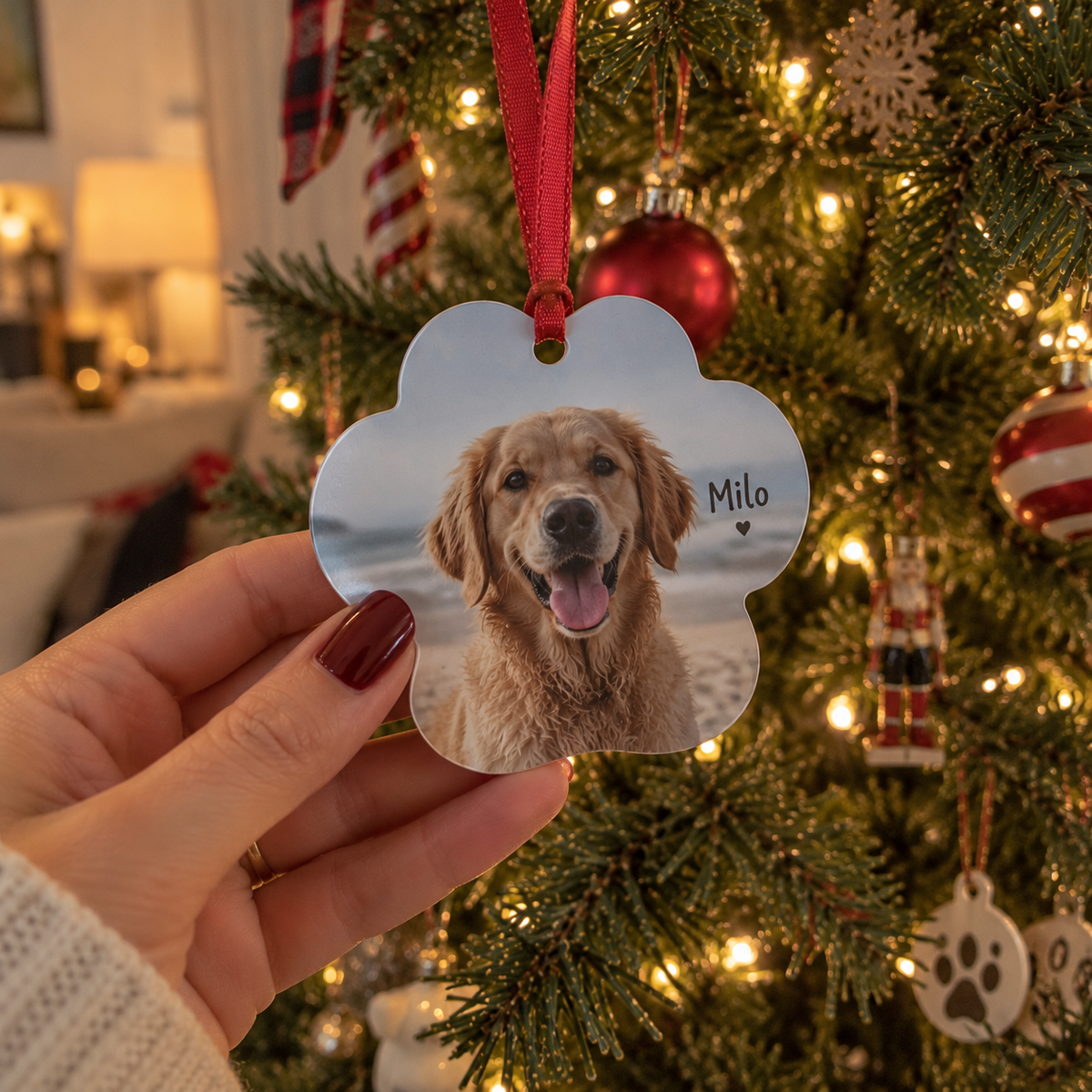 Personalized Christmas Ornament - Custom Pet Keepsake