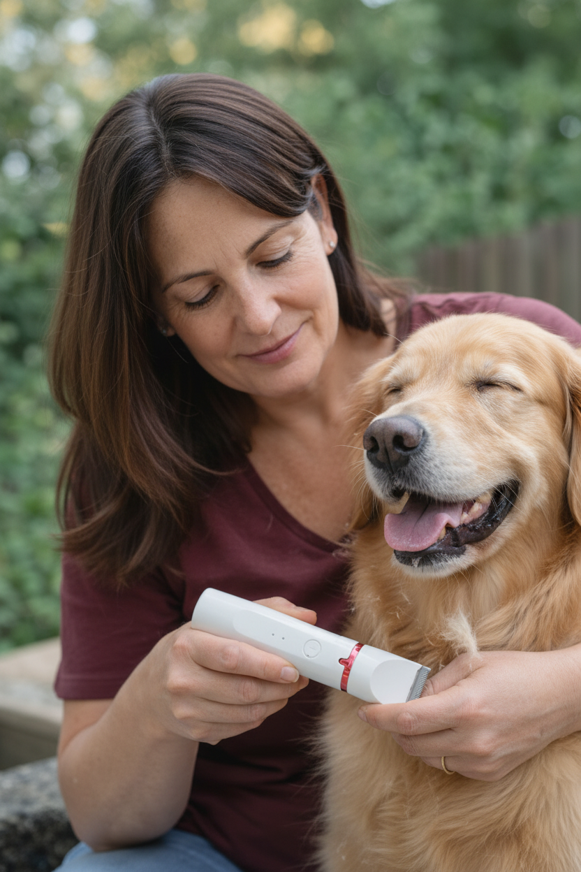 4-in-1 Pet Grooming Kit: Electric Hair Trimmer