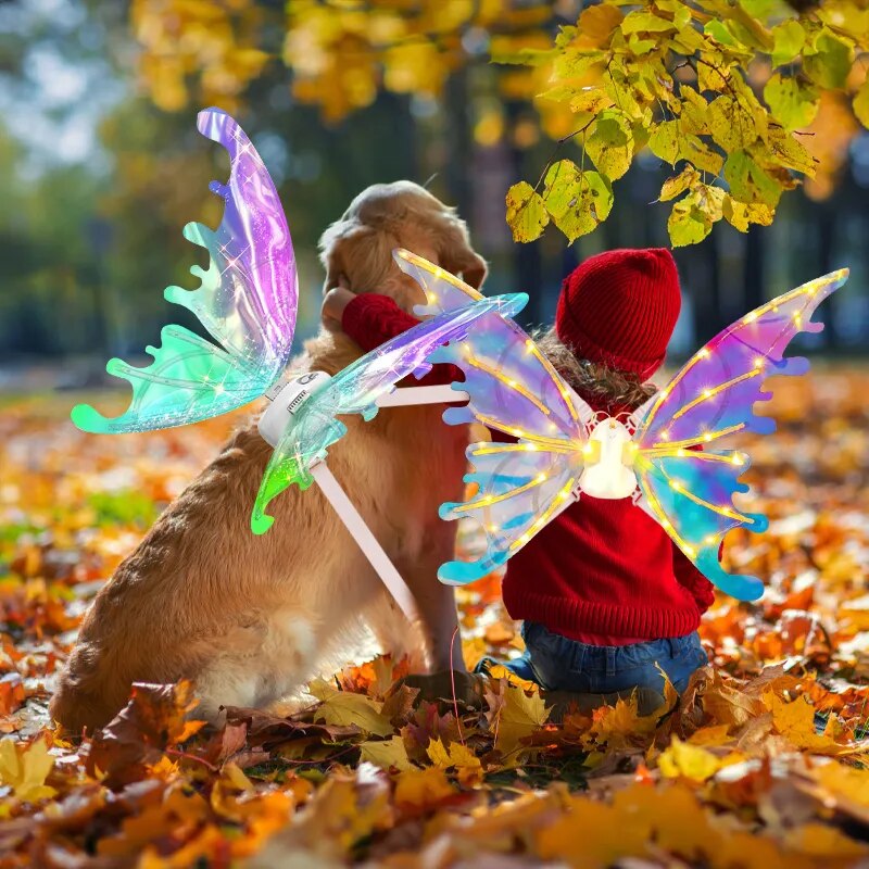 Doggy Butterfly Fairy Wings - Light, Movement & Music